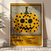 Poster Yayoi Kusama Abstract Pumpkin Retro Exhibition