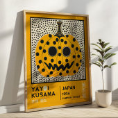 Poster Yayoi Kusama Abstract Pumpkin Retro Exhibition