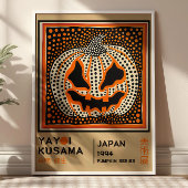 Poster Yayoi Kusama Abstract Pumpkin Retro Exhibition