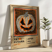 Poster Yayoi Kusama Abstract Pumpkin Retro Exhibition