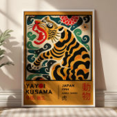 Poster Yayoi Kusama Asian Tiger Retro Exhibition