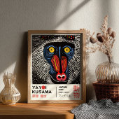 Poster Yayoi Kusama Mandrill Retro Japanese Exhibiton
