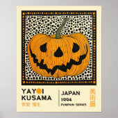 Poster Yayoi Kusama Pop Art Pumpkin Exhibition (Devant)