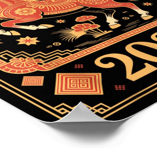 Poster Year Of The Horse – Chinese Zodiac New Year 2026 (Coin)