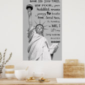 Poster YEARNING to BREATHE FREE. . . (Cuisine)