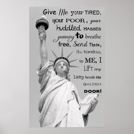 Poster YEARNING to BREATHE FREE. . . (Devant)