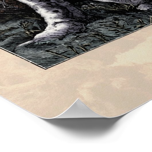 Poster Yeats "L'enfant volé" Poème d'art victorien 18x24 (Coin)