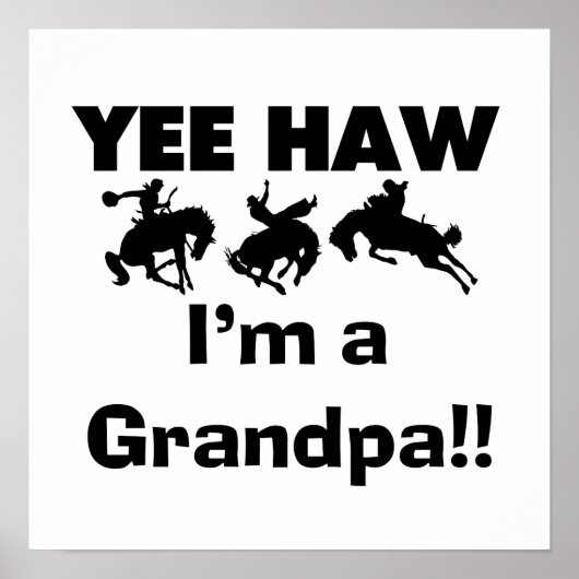 Poster Yee Haw Je suis un grand-père T-shirts et cadeaux (Devant)