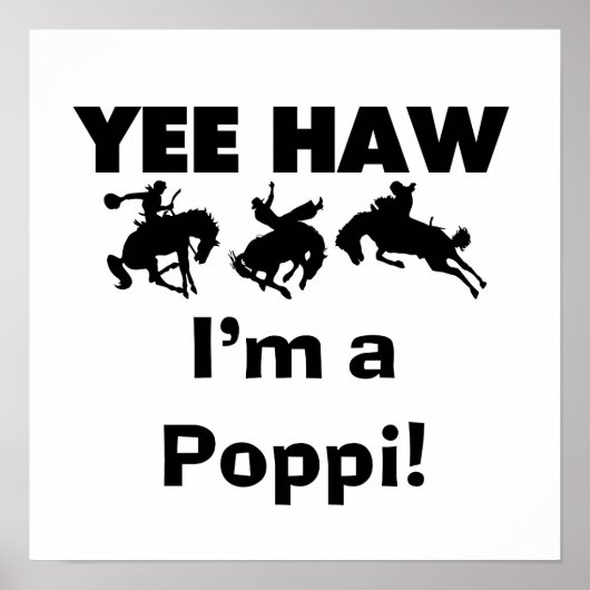 Poster Yee Haw Je suis un Poppi T-shirts et cadeaux (Devant)