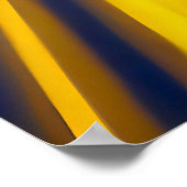 Poster Yellow Blue Neon Cyberpunk Abstract Light Trails (Coin)