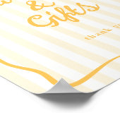 Poster Yellow Cards & Gifts Table Sign (Coin)