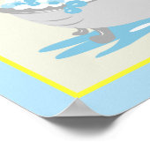 Poster Yellow Duck in Tub Bathroom Art Print (Coin)