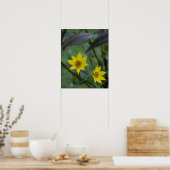 Poster Yellow Fall Flower (Cuisine)
