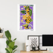 Poster Yellow Flower Bunch - Vintage Congo Art - Postage (Bureau à domicile)