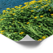 Poster Yellow Flower Lake // Mountain Landscape (Coin)