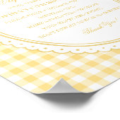 Poster Yellow Gingham Coquette Bow Time Capsule Game (Coin)