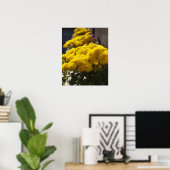 Poster Yellow marigolds bask in sunlight (Bureau à domicile)