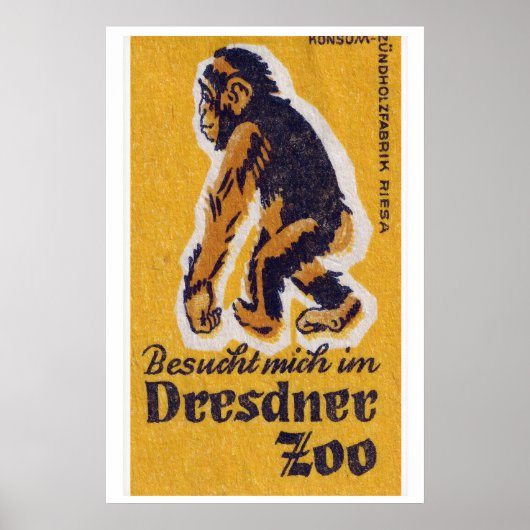 Poster Yellow Monkey - Matchbox Print - Aesthetic Wall (Devant)