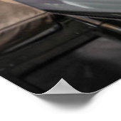 Poster Yellow Triumph Stag voiture de sport (Coin)