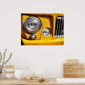 Poster Yellow Willys Jeep Station Wagon phare (Cuisine)