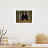 Poster Yellowstone Black Bear (Cuisine)