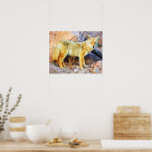 Poster Yellowstone Coyote (Cuisine)