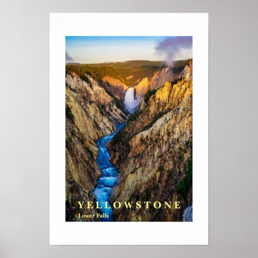 Poster Yellowstone Falls (Devant)