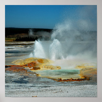 Poster Yellowstone Geyser