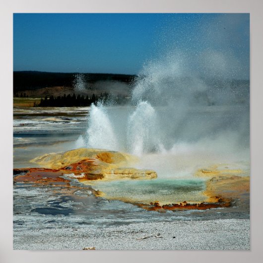 Poster Yellowstone Geyser (Devant)