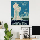 Poster Yellowstone National Park (Bureau à domicile)