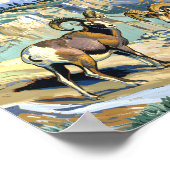 Poster Yellowstone National Park Bighorn Sheep Van Gogh (Coin)