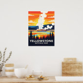 Poster Yellowstone National Park – Vibrant Geyser (Cuisine)