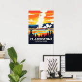 Poster Yellowstone National Park – Vibrant Geyser (Bureau à domicile)