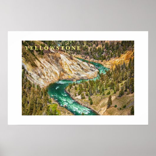 Poster Yellowstone River Canyon (Devant)