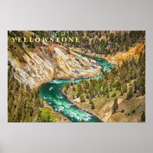 Poster Yellowstone River Canyon (Voorkant)