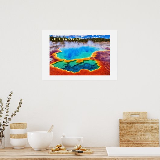 Poster Yellowstone Thermal Pot Hot (Cuisine)