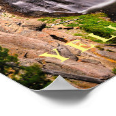 Poster Yellowstone Waterval (Hoek)