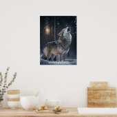 Poster Yellowstone Wolf (Cuisine)