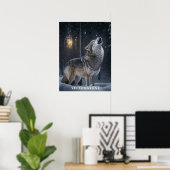 Poster Yellowstone Wolf (Bureau à domicile)