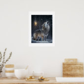 Poster Yellowstone Wolf (Cuisine)