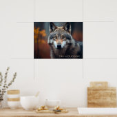 Poster Yellowstone Wolf (Cuisine)