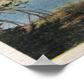 Poster Yellowstone, WY - Lac Yellowstone et Colter (Coin)