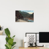 Poster Yellowstone, WY - Yellowstone Highway and Wind 2 (Bureau à domicile)