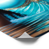 Poster Yemaya déesse de l'eau Orisha Art (Coin)