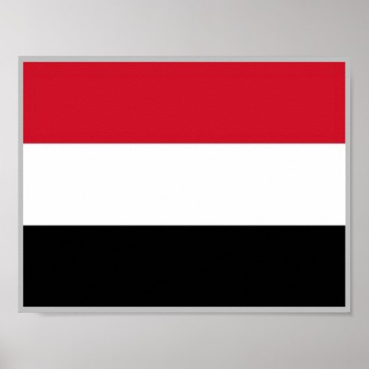 Poster Yémen - Drapeau - (Devant)