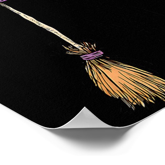 Poster Yes I Can Drive A Stick Soky Witch Funny Halloween (Coin)