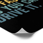 Poster Yes It's Fast No You Can't Drive It Speed Funny Ca (Coin)