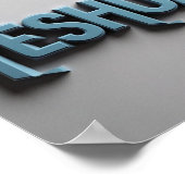 Poster Yeshua Matte | Design hébreu Ai (Coin)