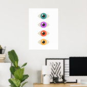 Poster Yeux (Bureau à domicile)