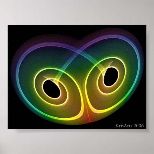 Poster yeux arc-en-ciel (Devant)